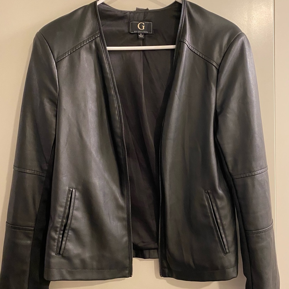 G by Giuliana Faux Leather Jacket